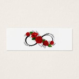 Unendlichkeitssymbol mit Rote Rosen