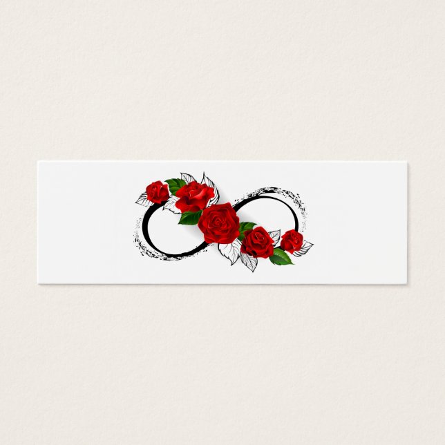Unendlichkeitssymbol mit Rote Rosen (Vorderseite)