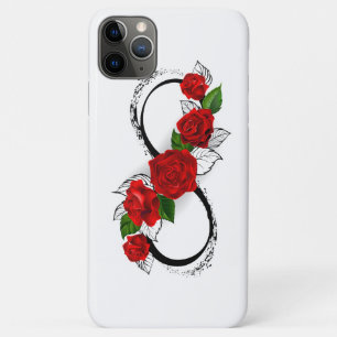 Unendlichkeitssymbol mit Rote Rosen Case-Mate iPhone Hülle