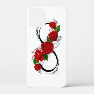 Unendlichkeitssymbol mit Rote Rosen Case-Mate iPhone Hülle