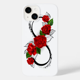 Unendlichkeitssymbol mit roten Rosen Case-Mate iPhone 14 Hülle
