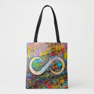 Unendlichkeitssymbol    Sensibilisierung für Autis Tasche