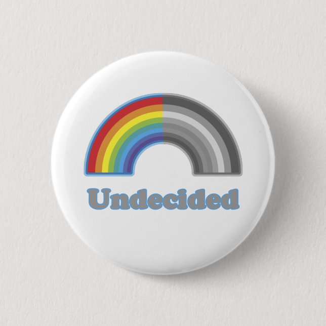 Unentschiedener Regenbogen Button (Vorderseite)