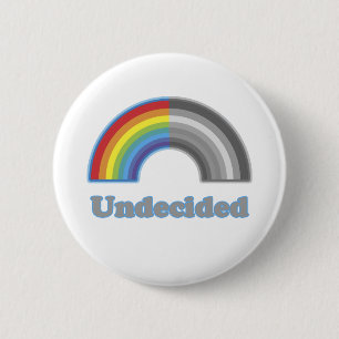 Unentschiedener Regenbogen Button