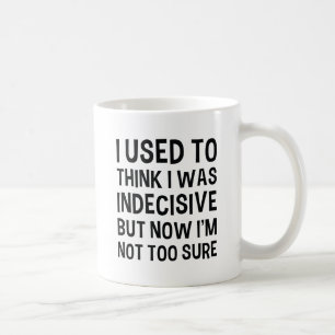 unentschlossen kaffeetasse