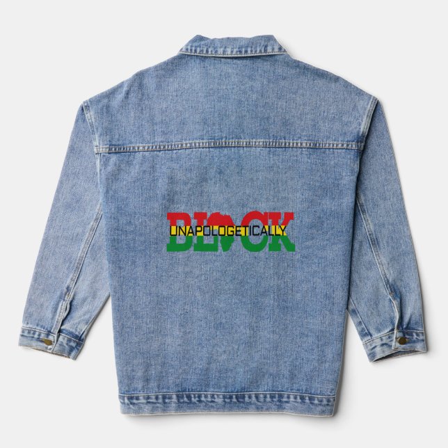 unentschuldbar schwarz jeansjacke (Rückseite)