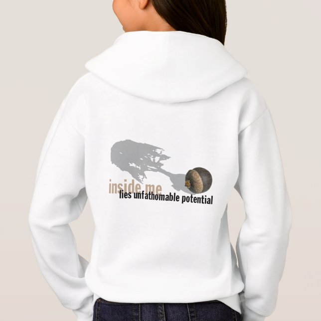 "unergründliches backprint der HOODIE der (Rückseite)