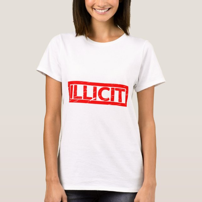 Unerlaubte Briefmarke T-Shirt (Vorderseite)