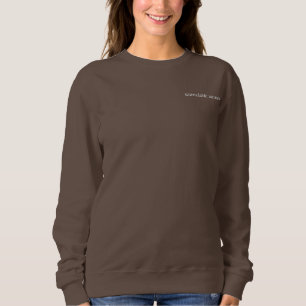 unerreichbarer Erzähler Personalisiertes Minimalis Besticktes Sweatshirt