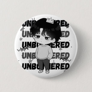 Unerschütterliche Krone Relatable Chibi Grafik Ill Button
