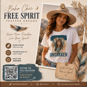 Unerschütterter Fluss Spirit, Empowerment Boho Art T-Shirt