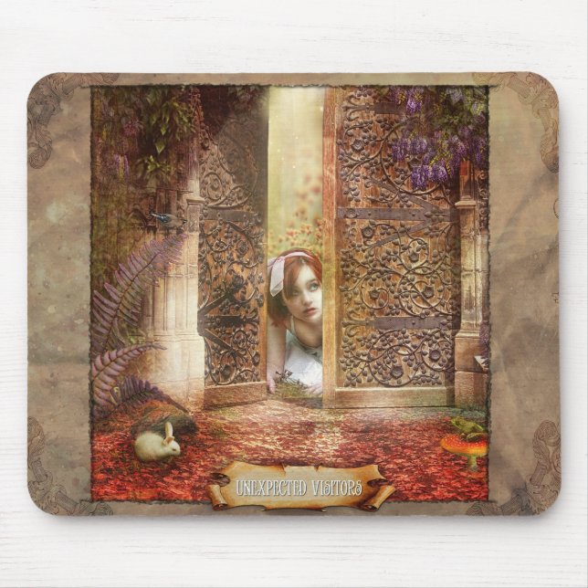 unerwartete Besucher Mousepad (Vorne)