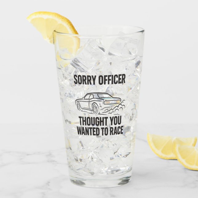 Unerwartetes Rennen Glas (Vorderseite Ice)