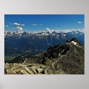 Unesco Aletsch Trail und Fiescher Tal Poster