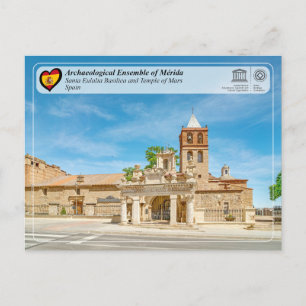 UNESCO - Basilika Santa Eulalia / Mars-Tempel Postkarte