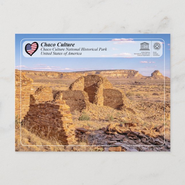 UNESCO - Chaco Culture Nationalparkprojekt des Loc Postkarte (Vorderseite)