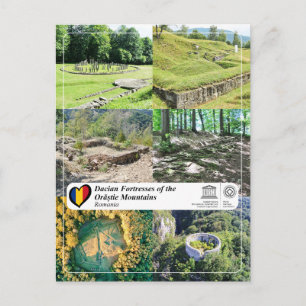 UNESCO Festungen Dacian Postkarte