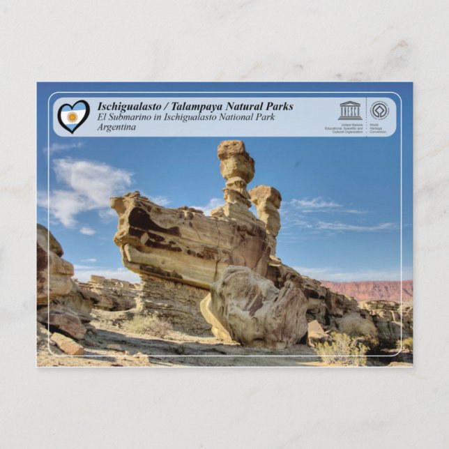 UNESCO - Ischigualasto / Talampaya Naturparks Postkarte (Vorderseite)