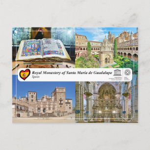 UNESCO - Königliches Kloster St María de Guadalupe Postkarte