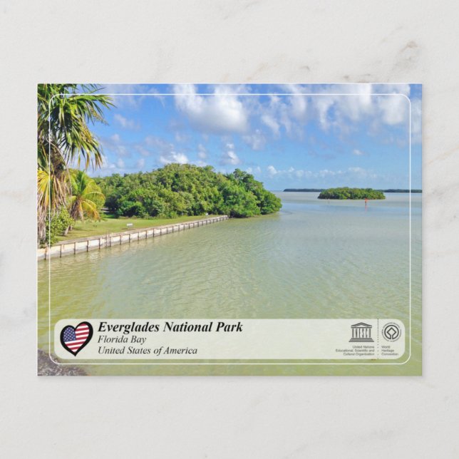 UNESCO - Nationalpark Everglades - Florida Bay Postkarte (Vorderseite)