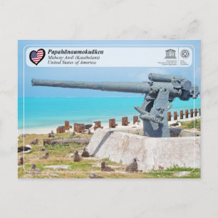 UNESCO - Papahānaumokuākea - Mittelweg-Atoll-Postk Postkarte