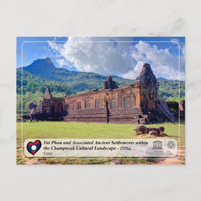 UNESCO - Vat Phou und Champasak Kulturlandschaft Postkarte (Vorderseite)