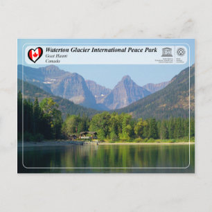 UNESCO - Waterton Glacier Internationaler Friedens Postkarte