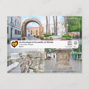 UNESCO-Welterbe - Trajansbogen, Concordiatempel Postkarte