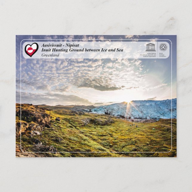 UNESCO WH- Aasivissuit - Nipisat Postkarte (Vorderseite)