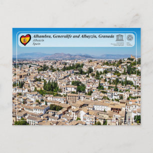 UNESCO WH- Albayzín, Granada Postkarte