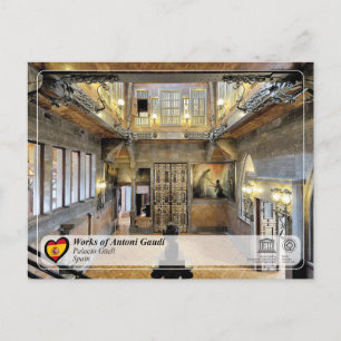 UNESCO WH- Antoni Gaudí - Palacio Güell Postkarte