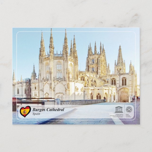 UNESCO WH, Burgos-Kathedrale / Catedral de Burgos Postkarte (Vorderseite)