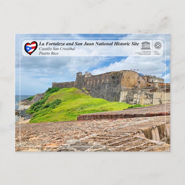 UNESCO WH- Castillo San Cristóbal Postkarte (Vorderseite)