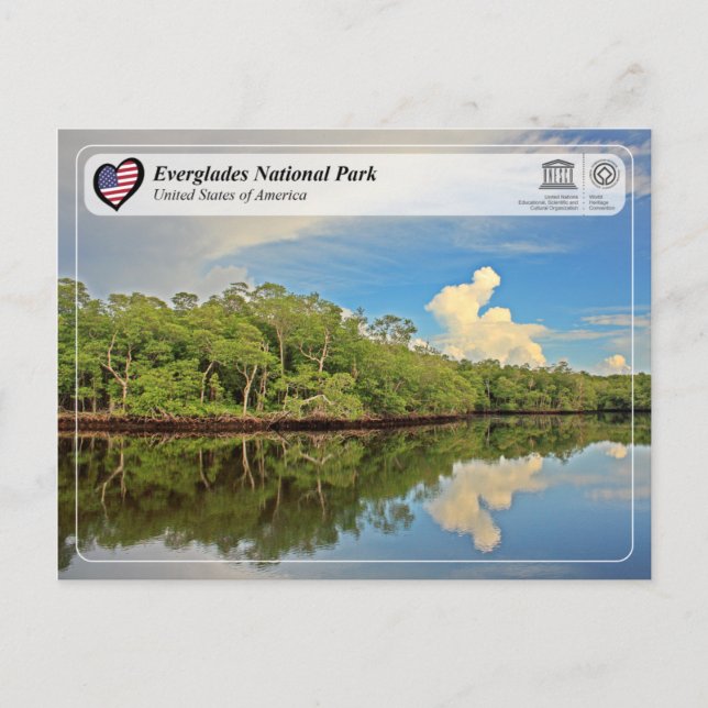 UNESCO WH- Everglades National Park Postkarte (Vorderseite)
