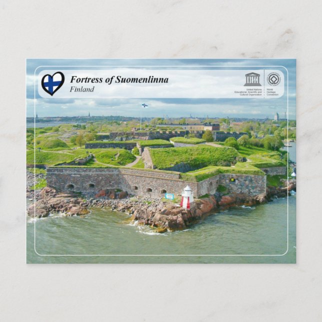 UNESCO WH- Festung Suomenlinna Postkarte (Vorderseite)