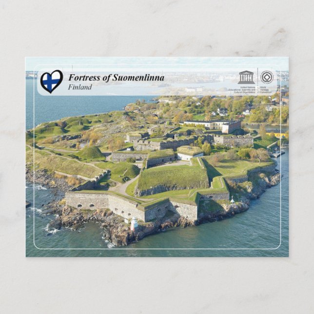 UNESCO WH- Festung Suomenlinna Postkarte (Vorderseite)