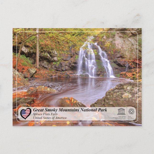 UNESCO WH- Great Smoky Mountains National Park Postkarte (Vorderseite)