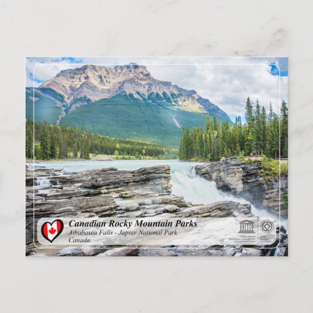 UNESCO WH- Jasper-Nationalpark Postkarte (Vorderseite)