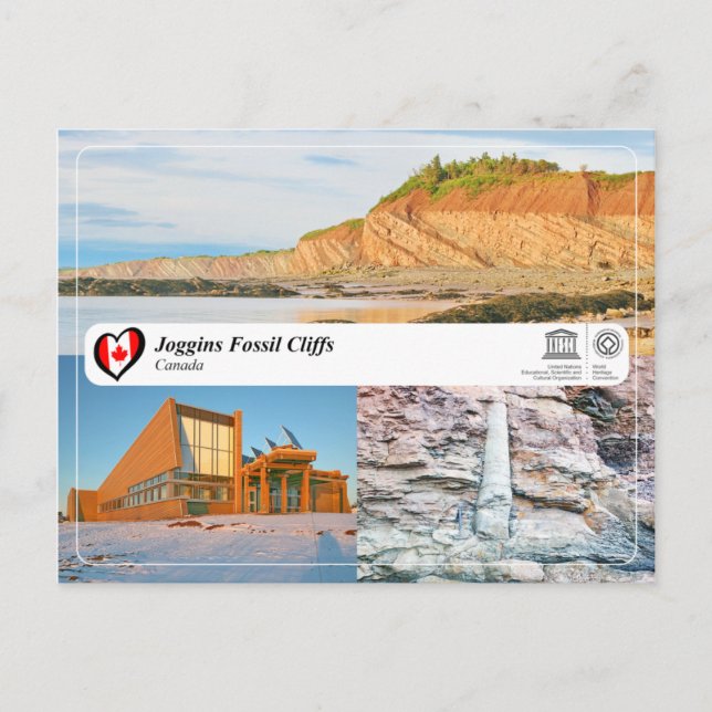 UNESCO WH- Joggins Fossil Cliffs Postkarte (Vorderseite)