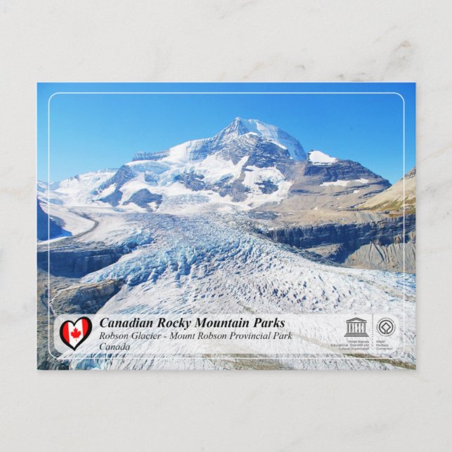 UNESCO WH- Mount Robson Provincial Park Postkarte (Vorderseite)