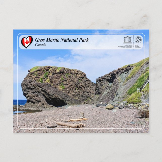 UNESCO WH- Nationalpark Gros Morne Postkarte (Vorderseite)