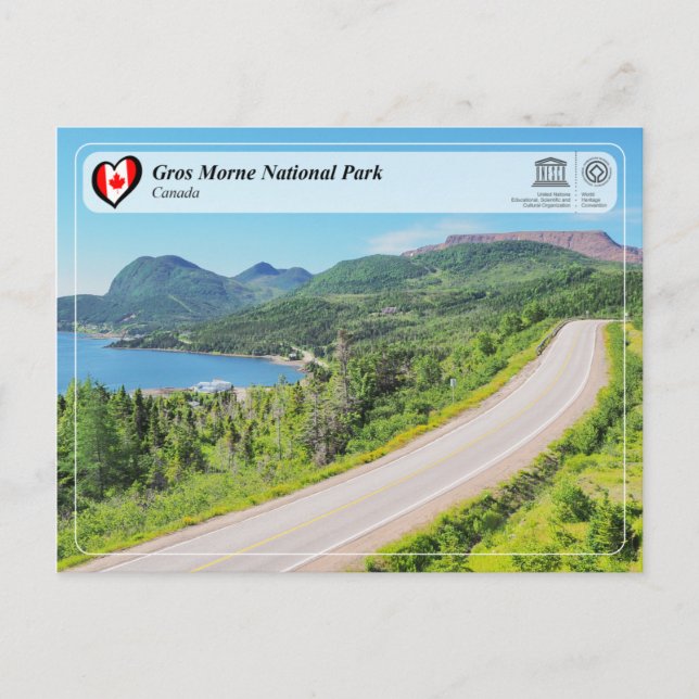 UNESCO WH- Nationalpark Gros Morne Postkarte (Vorderseite)