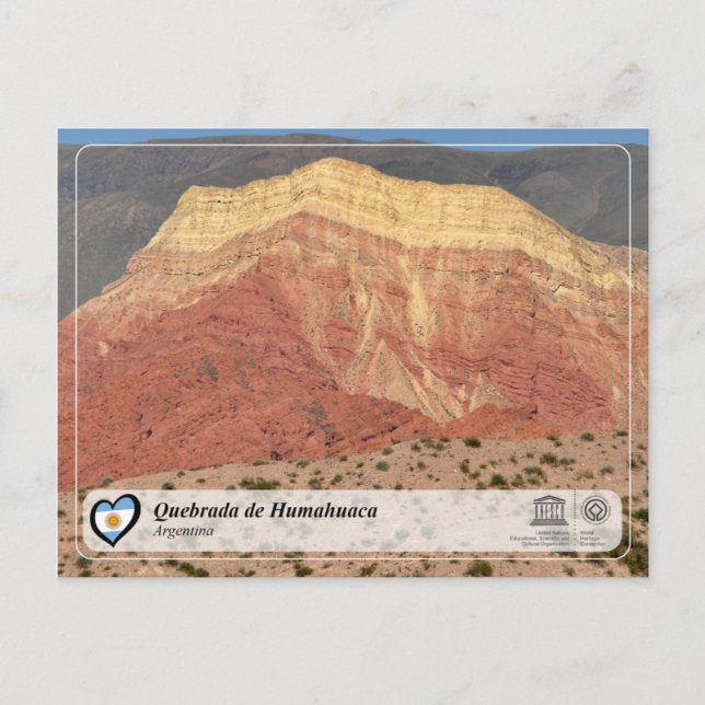 UNESCO WH- Quebrada de Humahuaca Postkarte (Vorderseite)