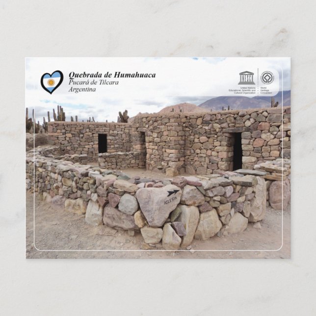 UNESCO WH- Quebrada de Humahuaca Postkarte (Vorderseite)