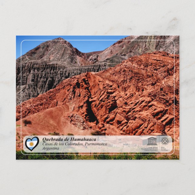 UNESCO WH- Quebrada de Humahuaca Postkarte (Vorderseite)