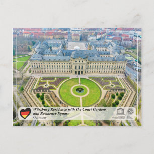 UNESCO WH- Residenz Würzburg Postkarte