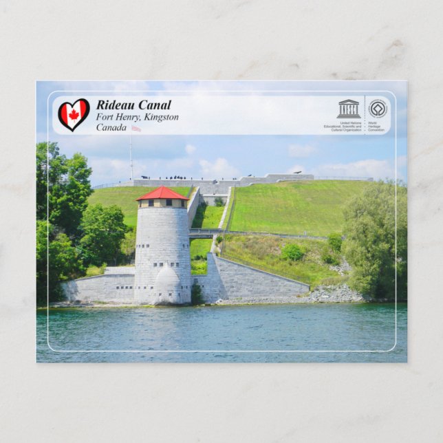 UNESCO WH- Rideau Canal - Fort Henry, Kingston Postkarte (Vorderseite)