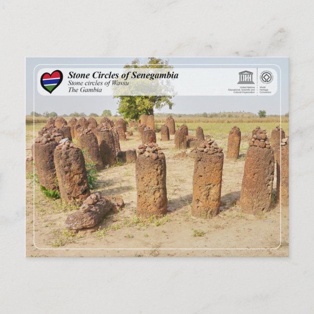 UNESCO WH- Stone Circles of Senegambia - Wassu Postkarte (Vorderseite)