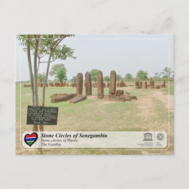 UNESCO WH- Stone Circles of Senegambia - Wassu Postkarte (Vorderseite)