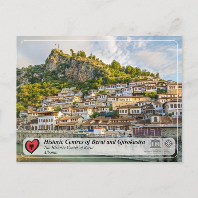 UNESCO WH- The Historic Centre of Berat Postkarte (Vorderseite)